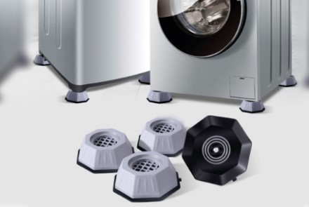 Hexa Washing Machine Stand Hexagonal Sturdy - High Load 250kg Anti-Vibration Plastic Steel Frame, Universal Washer Dryer Platform with Storage Space, Laundry Room Essential UAE Commercial Grade 